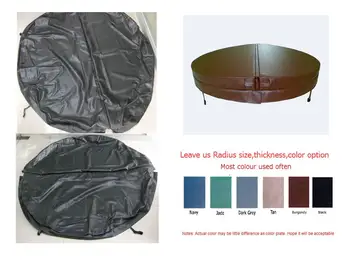 Diameter 2200mm 10cm thickness Round hot tub cover leather can do any other size
Diameter 2200mm 10cm thickness Round hot tub cover leather can do any other size