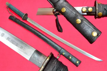 HandMade Military Japan Japanese Saber Sword Samurai Katana Signed Blade Oxhide Sheath
HandMade Military Japan Japanese Saber Sword Samurai Katana Signed Blade Oxhide Sheath