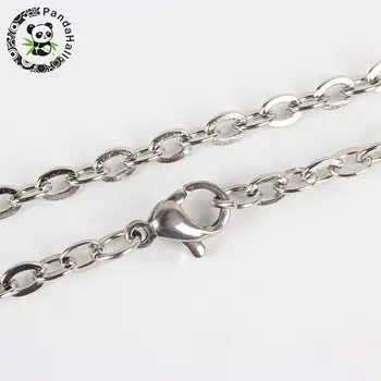 304 Stainless Steel Cross Chain Cable Chain for Necklace Makings, with Lobster Claw Clasps, 23.6"
304 Stainless Steel Cross Chain Cable Chain for Necklace Makings, with Lobster Claw Clasps, 23.6"