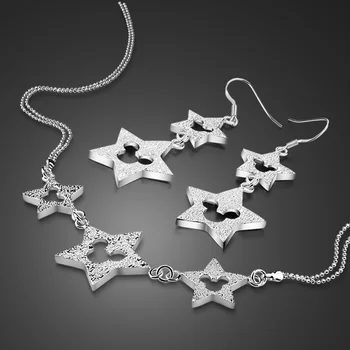 High Quality Women's Sterling Silver Jewelry Set 925 Silver Star Mickey Tassel Necklace Earrings Set Charm Lady Accessories Gift
High Quality Women's Sterling Silver Jewelry Set 925 Silver Star Mickey Tassel Necklace Earrings Set Charm Lady Accessories Gift