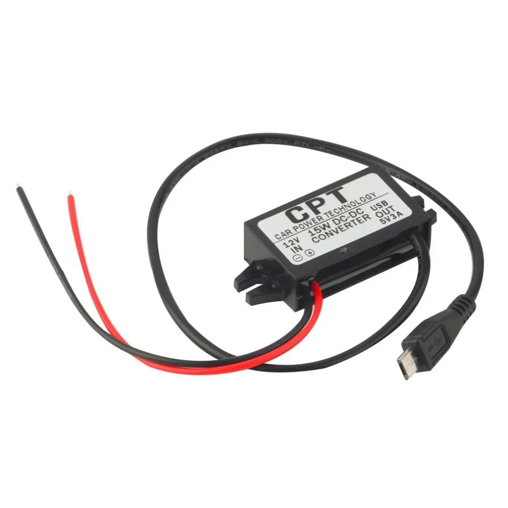 1pc High Quality Car Charger DC Converter Module 12V To 5V 3A 15W with Micro USB Cable Newest
1pc High Quality Car Charger DC Converter Module 12V To 5V 3A 15W with Micro USB Cable Newest