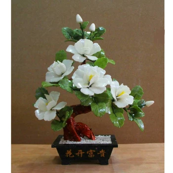 The natural color of pure white stone 5 flower peony flower jade ornaments jade crafts gifts creative pot room 
The natural color of pure white stone 5 flower peony flower jade ornaments jade crafts gifts creative pot room