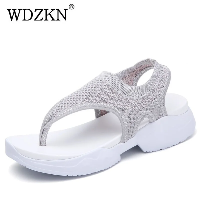 WDZKN Female Shoes Summer Women Sandals 2019 Slip On Slingback Thong Wedge Heel Sandals Ladies Platform Sandals Sandalias Mujer 
WDZKN Female Shoes Summer Women Sandals 2019 Slip On Slingback Thong Wedge Heel Sandals Ladies Platform Sandals Sandalias Mujer