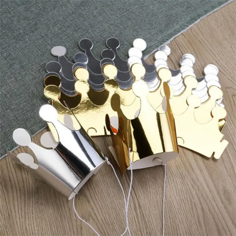 Happy Birthday Paper Hats Cap Prince Princess Crown Party Decoration boy girl 5Pcs Silver+5pcs gold Crown 10 pcs/pack 
Happy Birthday Paper Hats Cap Prince Princess Crown Party Decoration boy girl 5Pcs Silver+5pcs gold Crown 10 pcs/pack