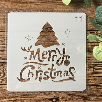 13cm Merry Christmas DIY Layering Stencils Painting Scrapbook Coloring Embossing Album Decorative Card Template
13cm Merry Christmas DIY Layering Stencils Painting Scrapbook Coloring Embossing Album Decorative Card Template