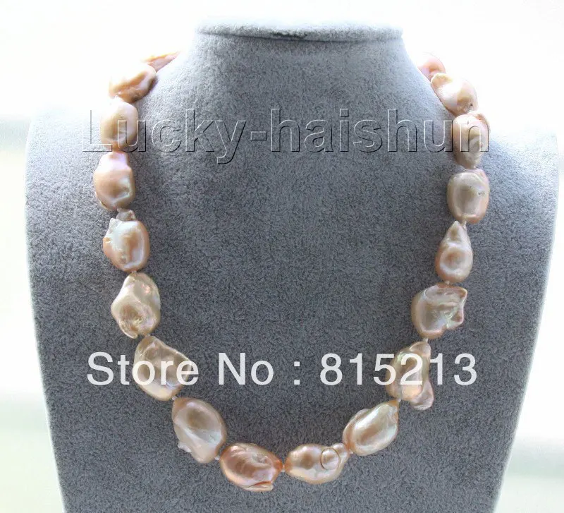 ddh00275 luster 22mm pink Reborn keshi pearls necklace filled gold clasp 28% Discount
ddh00275 luster 22mm pink Reborn keshi pearls necklace filled gold clasp 28% Discount