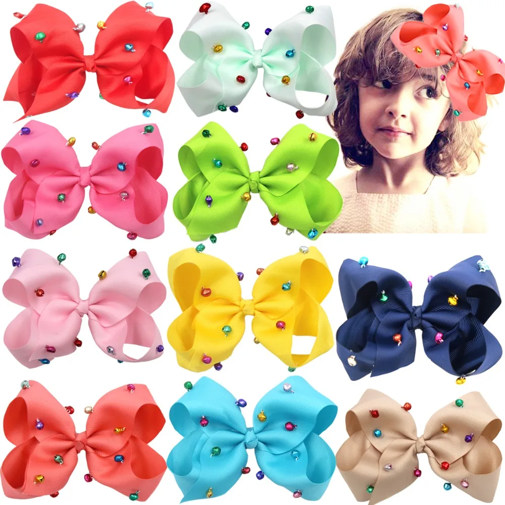 20 Bow Hair Clip Alligator Clips Girls Kids Quality Ribbon lot Christmas Gifts