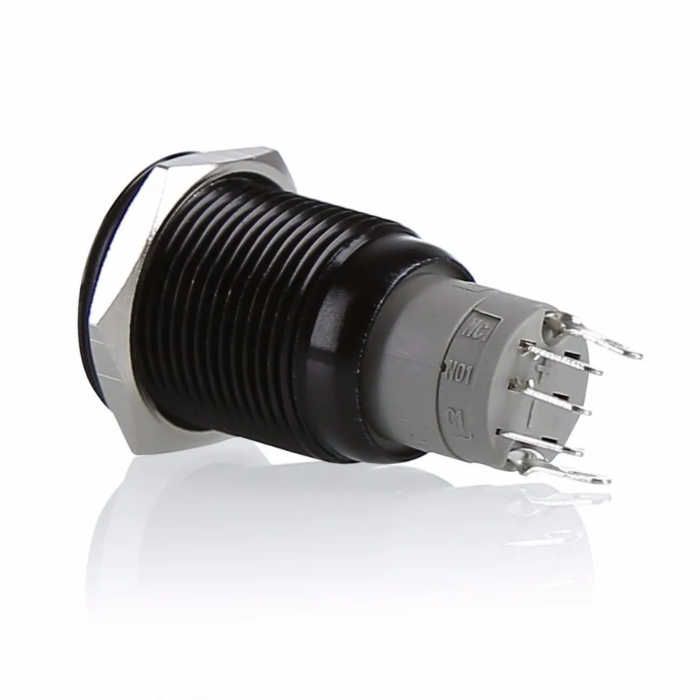 16mm 220V Green Ring Led Metal Black self-locking Push Button Switch Car DIY Switch
16mm 220V Green Ring Led Metal Black self-locking Push Button Switch Car DIY Switch