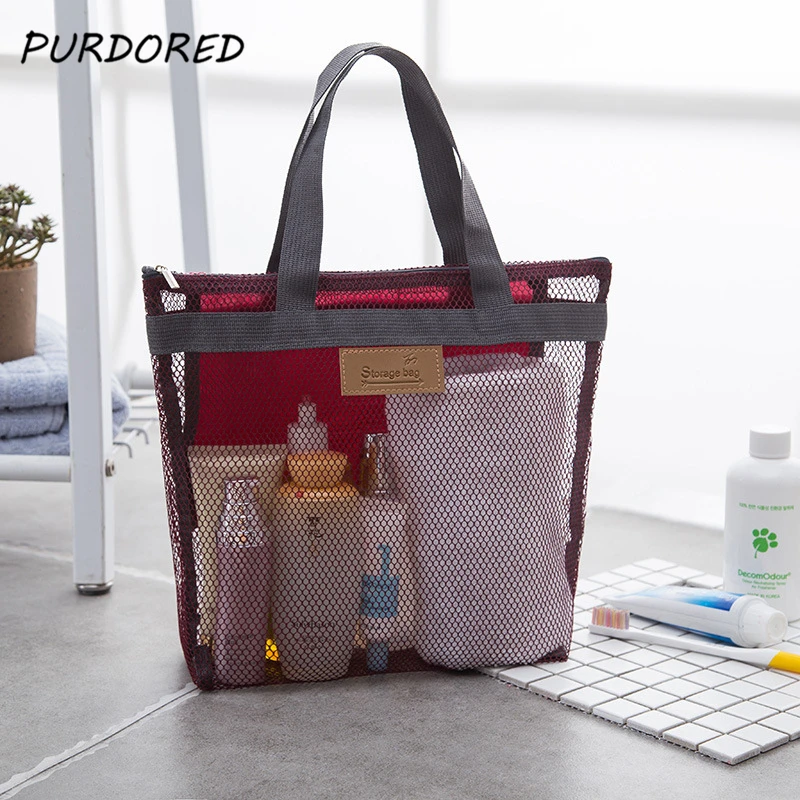 PURPORED 1 pc Portable Mesh Cosmetic Bag Women Travel Large Clear Mesh Pouch Toiletry Makeup Bags Men Wash Beach Bag Organizer
PURPORED 1 pc Portable Mesh Cosmetic Bag Women Travel Large Clear Mesh Pouch Toiletry Makeup Bags Men Wash Beach Bag Organizer