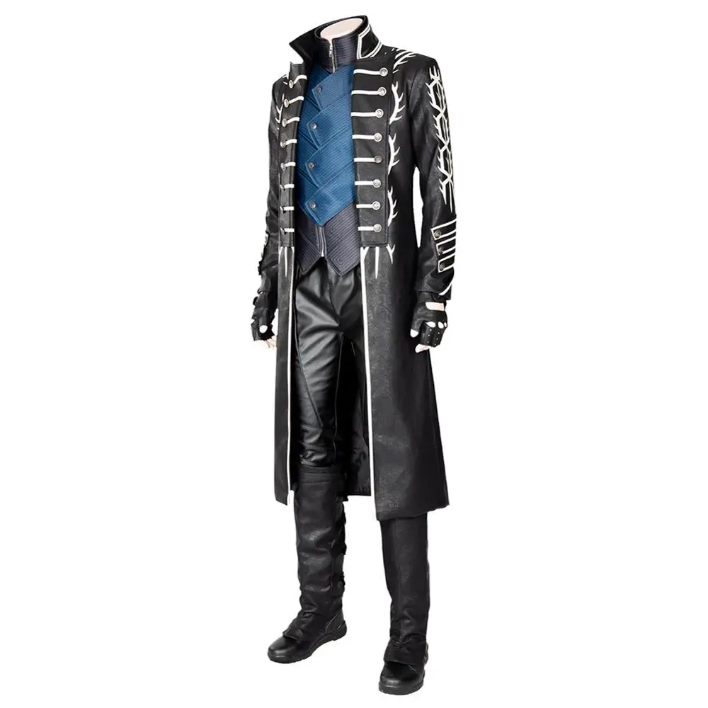 Игра DMC May Cry 5 Vergil Косплей Костюм для взрослых полный костюм Хэллоуин карнавальные