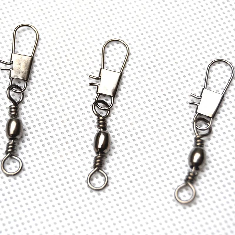 2017 NEW 50pcs Swivels Interlock Snap Fishing Lure Tackles Ball Bearing Swivel Rolling Solid Rings Fishing Connector
2017 NEW 50pcs Swivels Interlock Snap Fishing Lure Tackles Ball Bearing Swivel Rolling Solid Rings Fishing Connector