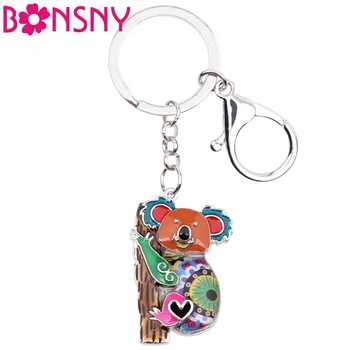 Bonsny Animal Enamel Australia Koala Bear Key Chains For Women Keyrings Gift For Girl HandBag Charms Keychains Fashion Jewelry
Bonsny Animal Enamel Australia Koala Bear Key Chains For Women Keyrings Gift For Girl HandBag Charms Keychains Fashion Jewelry