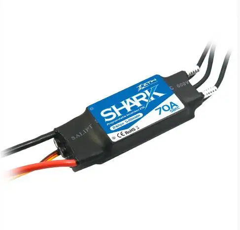 ZTW Shark 70A BEC Waterproof brushless ESC For Boat With Water-cooling System RC boat model
ZTW Shark 70A BEC Waterproof brushless ESC For Boat With Water-cooling System RC boat model