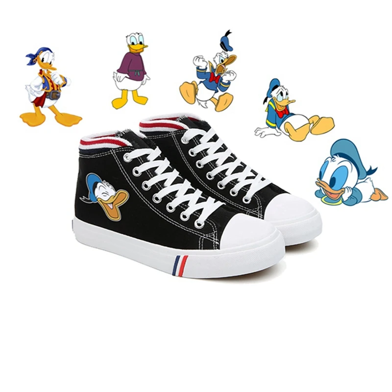 Lovely Funny Donald Duck Cartoon pattern Cool Printing Women's High-top Double Canvas Shoes Fashion Casual Shoes
Lovely Funny Donald Duck Cartoon pattern Cool Printing Women's High-top Double Canvas Shoes Fashion Casual Shoes