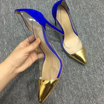 PVC See-thru Patchwork Color Blocking High Heel Pumps European Fashionable Plus Size Formal Party Shoes Summer Women
PVC See-thru Patchwork Color Blocking High Heel Pumps European Fashionable Plus Size Formal Party Shoes Summer Women