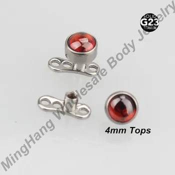 Natural Stone Garnet Red Titanium G23 Micro Dermal Anchor Piercing Body Jewelry 10pcs/lot
Natural Stone Garnet Red Titanium G23 Micro Dermal Anchor Piercing Body Jewelry 10pcs/lot