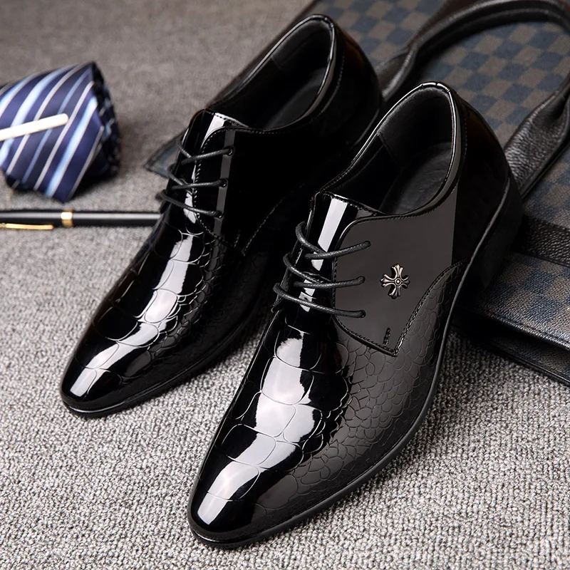 Business man shoes mens snake grain shoes men lace up dress shoes office metal stud flats work loafers on low price JI04
Business man shoes mens snake grain shoes men lace up dress shoes office metal stud flats work loafers on low price JI04