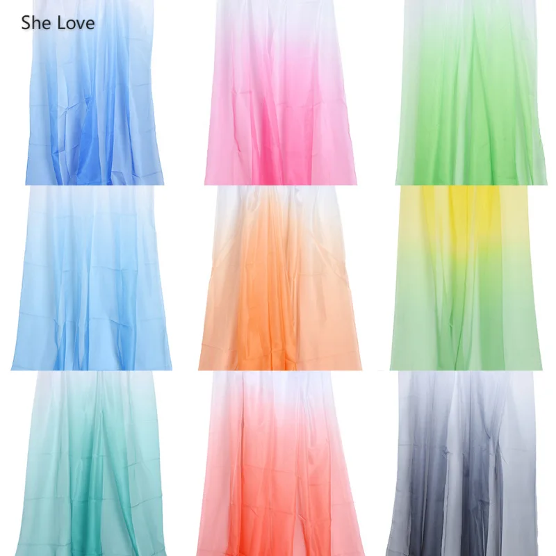 She Love 30d Chiffon Sheer Gauze Ombre Gradient Rainbow Color Sewing Fabric Cloth Tissue Dress Material
She Love 30d Chiffon Sheer Gauze Ombre Gradient Rainbow Color Sewing Fabric Cloth Tissue Dress Material