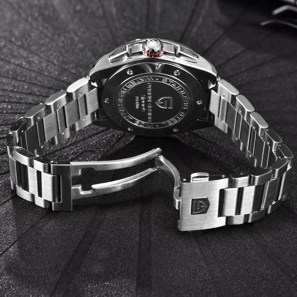 Часы PAGANI дизайнерские Роскошные брендовые мужские водонепроницаемые кварцевые