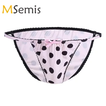 MSemis Mens Sissy Lingerie Polka Dots Bow Bikini Briefs Underwear Underpants Spandex Lace Men Pouch Panties Jockstrap Gay Briefs
MSemis Mens Sissy Lingerie Polka Dots Bow Bikini Briefs Underwear Underpants Spandex Lace Men Pouch Panties Jockstrap Gay Briefs