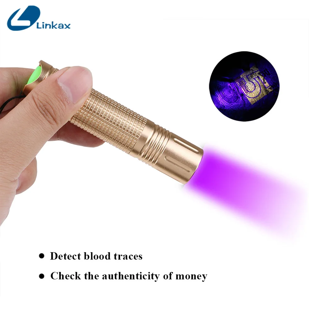 365nm UV Money Checking Led Flashlight Torch Lamp for Gems Jewry Detecting Baby Stuffs Scorpion Hunting Light
365nm UV Money Checking Led Flashlight Torch Lamp for Gems Jewry Detecting Baby Stuffs Scorpion Hunting Light