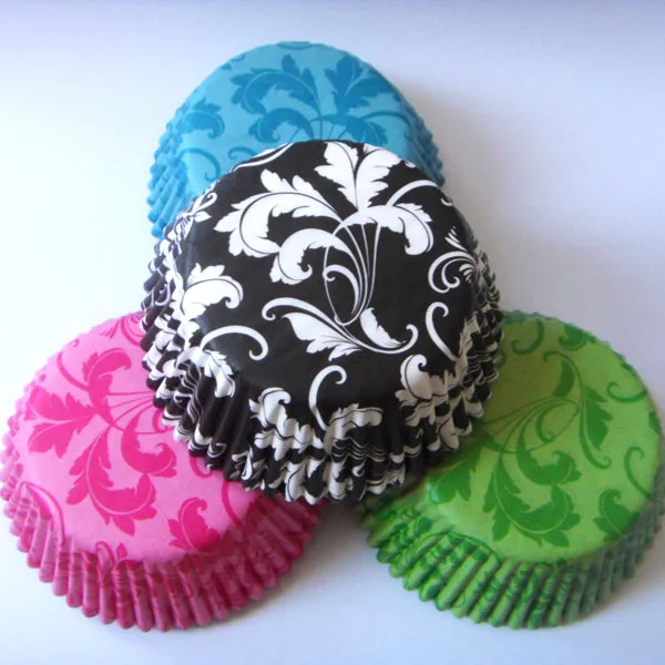 Free Drop Shipping 50x Black/Blue/Green/Pink/Red/Purple damask flower wedding Cupcake Liner muffin baking Cup cake mold Wrapper
Free Drop Shipping 50x Black/Blue/Green/Pink/Red/Purple damask flower wedding Cupcake Liner muffin baking Cup cake mold Wrapper