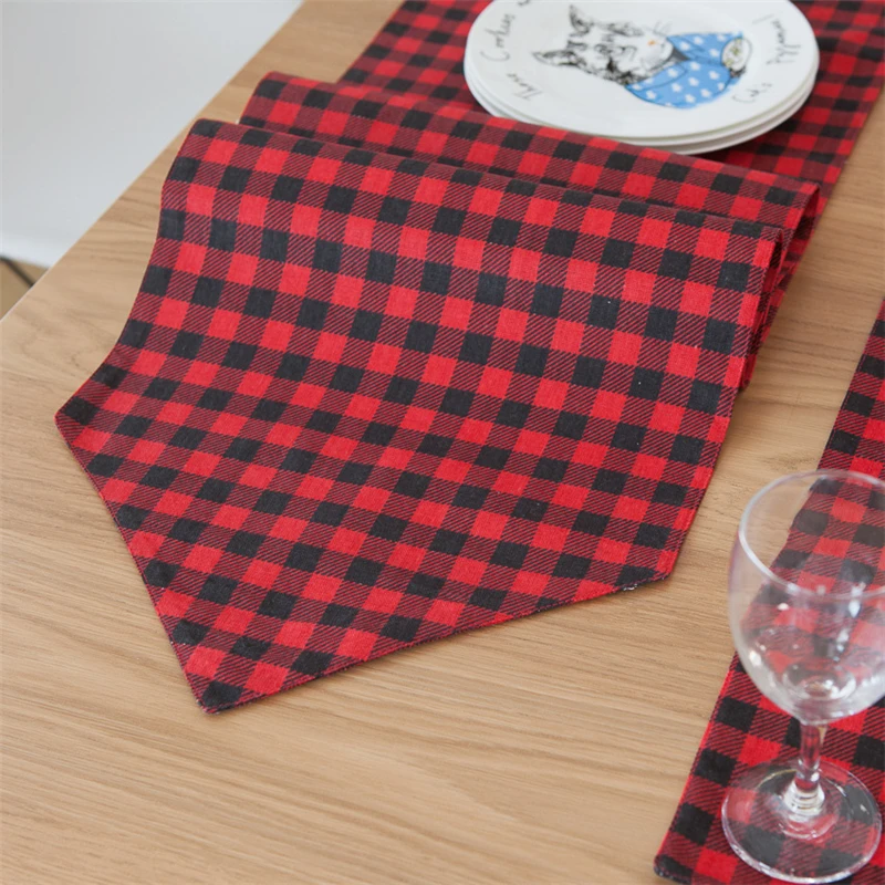 Red Black Plaid Table Runners Modern Placemat Runner Decoration For Home Table Cotton Linen Table Runners Wedding Camino De Mesa
Red Black Plaid Table Runners Modern Placemat Runner Decoration For Home Table Cotton Linen Table Runners Wedding Camino De Mesa