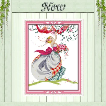 Harvest roses garden girl painting home Decor counted print on canvas DMC 11CT 14CT kits Cross Stitch embroidery needlework Sets
Harvest roses garden girl painting home Decor counted print on canvas DMC 11CT 14CT kits Cross Stitch embroidery needlework Sets
