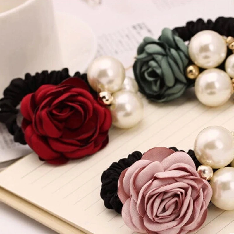 1 PC Fashion Pearl Hair Bands for Women Girls Big Rose Flower Rubber Rope Elastic Hair Bands Ponytail Holder Hair Accessories
1 PC Fashion Pearl Hair Bands for Women Girls Big Rose Flower Rubber Rope Elastic Hair Bands Ponytail Holder Hair Accessories