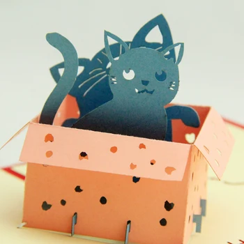 The kitten in pairs card/3D kirigami card/ handmade greeting cards gift for men Free shipping
The kitten in pairs card/3D kirigami card/ handmade greeting cards gift for men Free shipping