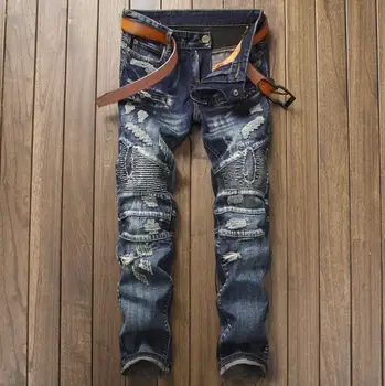 Top Fashion Motorcycle Club Denim Jeans Men's Straight Fit Distressed Ripped Hole Zipper Biker Jeans 550-7
Top Fashion Motorcycle Club Denim Jeans Men's Straight Fit Distressed Ripped Hole Zipper Biker Jeans 550-7