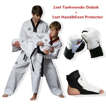 1 Set Taekwondo Hand&Foot Protector Adult kids cotton breathable junior uniform dobok WTF Approved taekwondo clothes
1 Set Taekwondo Hand&Foot Protector Adult kids cotton breathable junior uniform dobok WTF Approved taekwondo clothes