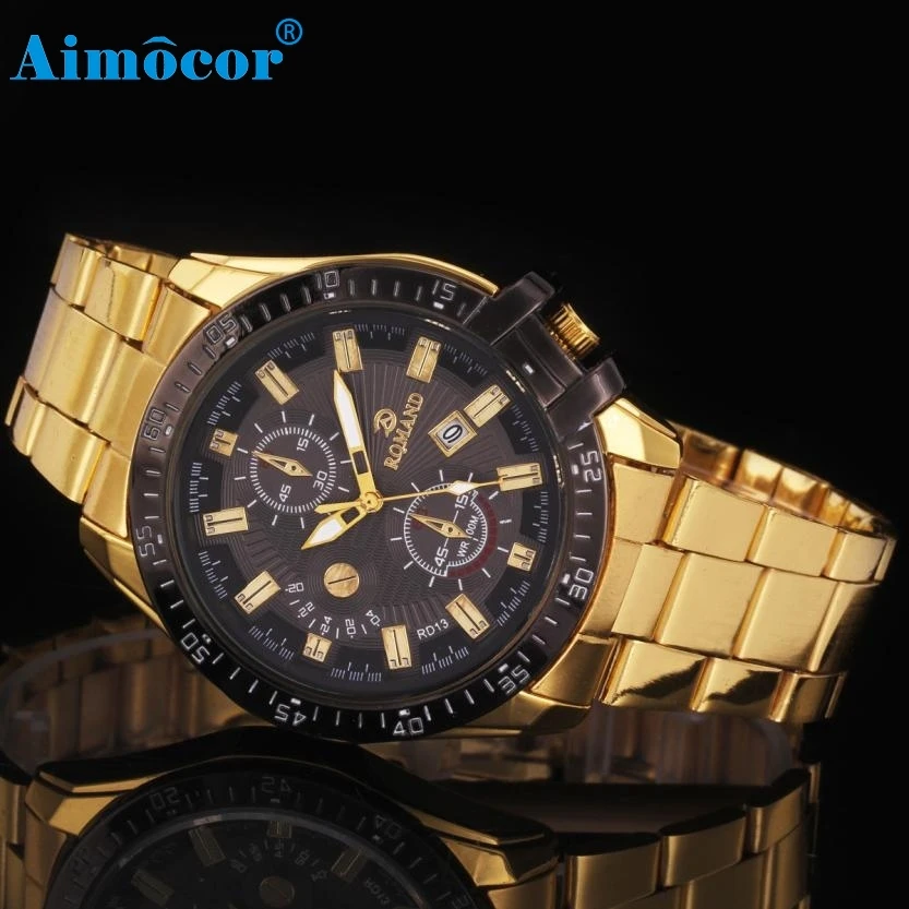 2017 Newly Designed Hot Relogio Masculino Luxury Mens Black Dial Gold Stainless Steel Date Quartz Analog Sport Wrist Watch 327
2017 Newly Designed Hot Relogio Masculino Luxury Mens Black Dial Gold Stainless Steel Date Quartz Analog Sport Wrist Watch 327
