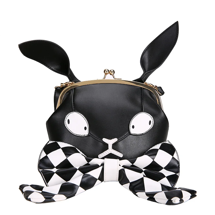 Funny Personality Cartoon Bunny Monster Plaid Bow Crossbody Bags Women Pu Leather Shoulder Bag Rabbit Ladies Messenger Bag Purse
Funny Personality Cartoon Bunny Monster Plaid Bow Crossbody Bags Women Pu Leather Shoulder Bag Rabbit Ladies Messenger Bag Purse