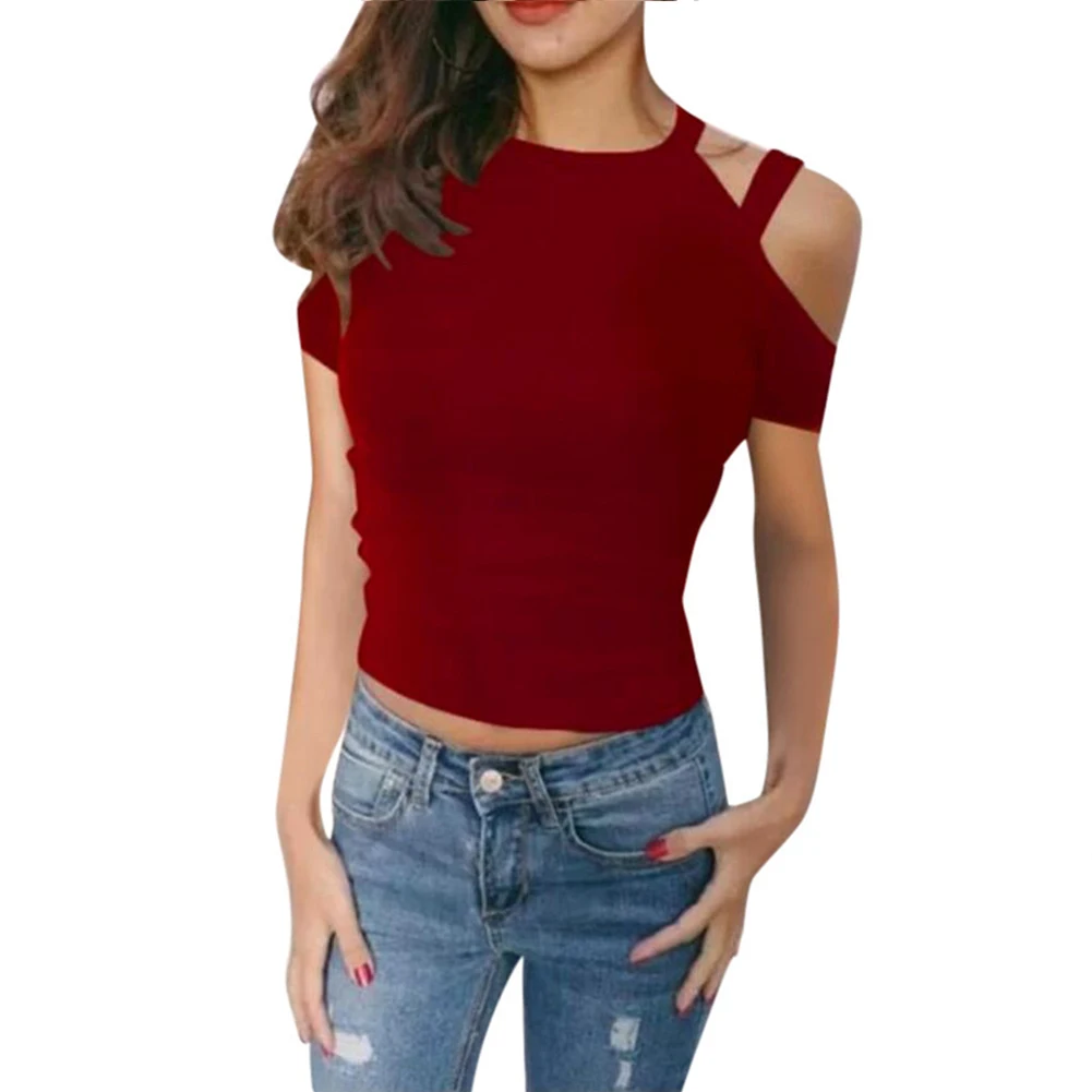 Solid Elegant One Shoulder Office Daily Tops Women T-shirt Fashion Holiday Short Sleeve Attractive Summer Casual Cotton Blend
Solid Elegant One Shoulder Office Daily Tops Women T-shirt Fashion Holiday Short Sleeve Attractive Summer Casual Cotton Blend