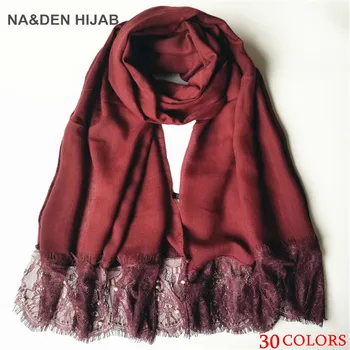 new pure color lace bead design Scarf Muslim scarf gorgeous bandana silk scarf fast Shipping independence packing50pcs
new pure color lace bead design Scarf Muslim scarf gorgeous bandana silk scarf fast Shipping independence packing50pcs