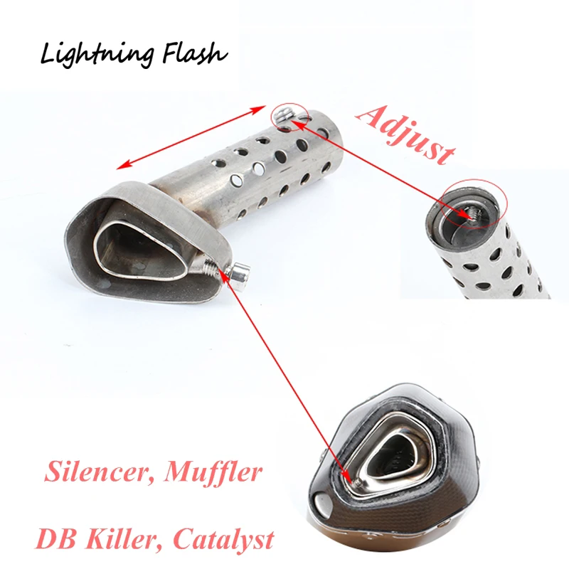 Universal Small Hexagon Exhaust Muffler Pipe Stainless Steel Removable DB Killer Silencer Tail Pipe Modified Catalyst 40 X 57 mm
Universal Small Hexagon Exhaust Muffler Pipe Stainless Steel Removable DB Killer Silencer Tail Pipe Modified Catalyst 40 X 57 mm