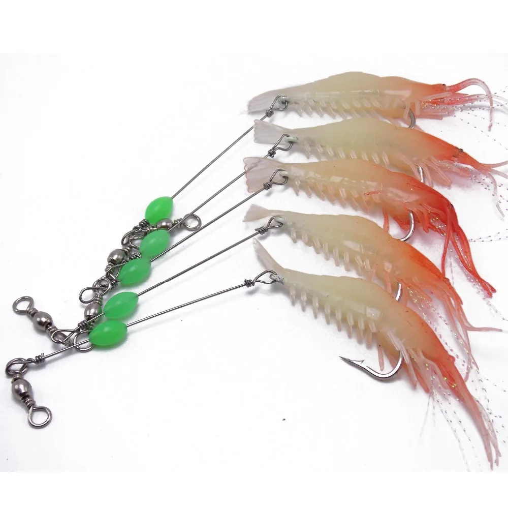 CATCHSIF 5pcs Illuminating Fishing Lure Soft Shrimp Body with Hooks and Luminous Beads deep water night
CATCHSIF 5pcs Illuminating Fishing Lure Soft Shrimp Body with Hooks and Luminous Beads deep water night