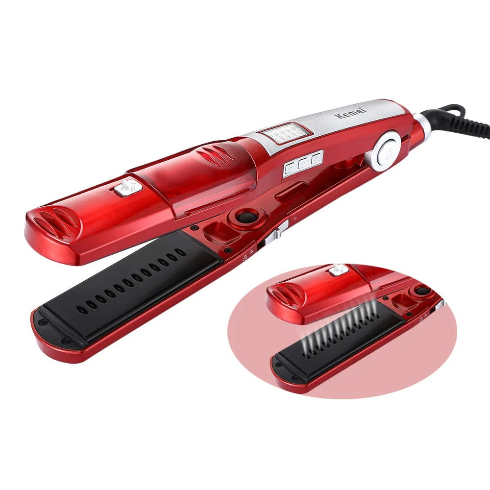 2019 New Original KM-3011 Vapor Hair 3-grade Steam Spray Electric Straightener 65W Nano Coating Plate Ceramic Fast Styler
2019 New Original KM-3011 Vapor Hair 3-grade Steam Spray Electric Straightener 65W Nano Coating Plate Ceramic Fast Styler