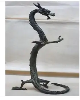 decoration bronze factory Pure Brass Antique exquisite bronze Chinese dragon statue Figures 17" Height
decoration bronze factory Pure Brass Antique exquisite bronze Chinese dragon statue Figures 17" Height