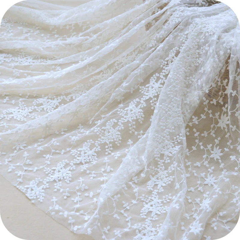 White Mesh jacquard embroidery tulle lace fabric skirt diy craft wedding dress clothes accessories-ZZJ
White Mesh jacquard embroidery tulle lace fabric skirt diy craft wedding dress clothes accessories-ZZJ