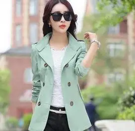 Jackets Coats Spring fashion jacket female models new Korean Women Slim thin double-breasted short coat 16437
Jackets Coats Spring fashion jacket female models new Korean Women Slim thin double-breasted short coat 16437