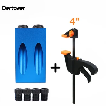 Woodworking Pocket Hole Jig Kit 6/8/10mm Angle Drill Guide Set Hole Puncher Locator Jig Drill Bit Set For DIY Carpentry Tools 
Woodworking Pocket Hole Jig Kit 6/8/10mm Angle Drill Guide Set Hole Puncher Locator Jig Drill Bit Set For DIY Carpentry Tools