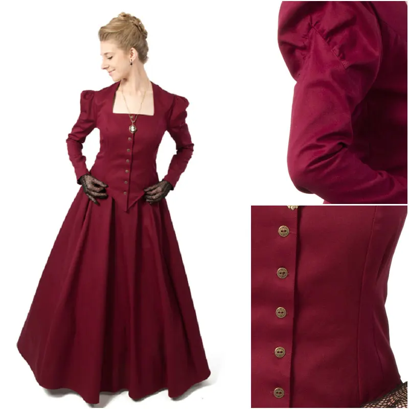 HIstory!Customer-made Red Victorian dress 1860s Civil war Dress Scarlett Theater Costume Halloween Renaissance Dress V-453
HIstory!Customer-made Red Victorian dress 1860s Civil war Dress Scarlett Theater Costume Halloween Renaissance Dress V-453