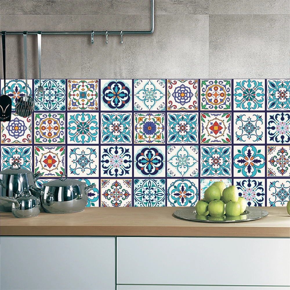 5pcs Ceramic Tile Morocco Self adhesive Wallpaper PVC Waterproof Kitchen Drawer Cupboard Floor Bathroom Wall Sticker Home Decor
5pcs Ceramic Tile Morocco Self adhesive Wallpaper PVC Waterproof Kitchen Drawer Cupboard Floor Bathroom Wall Sticker Home Decor