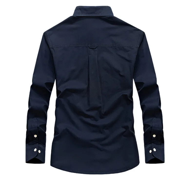 Clothing Men Casual Shirts Cotton Long Sleeve Camiseta Masculina Denim Shirt Men Army Military Black Khaki Size S-4XL, 5XL 6 Mallzona Clothing Men Casual Shirts Cotton Long Sleeve Camiseta Masculina Denim Shirt Men Army Military Black Khaki Size S-4XL, 5XL Mallzona