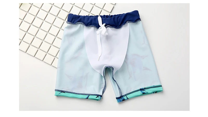 Baby Boy Swimwear Kids Bathing Surfing Clothing 4pcs With Glasses Sharks Swimsuit Children Beach Wear UV Protect Summer Bodysuit_11.jpg