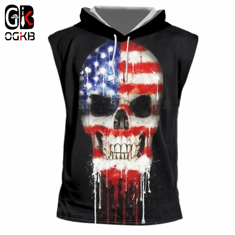 OGKB Gyms Clothing Men Tank Top With Hooded Print American Flag Skull 3d Hooded Tank Tops Workout Singlet Sleeveless Shirt 7xl
OGKB Gyms Clothing Men Tank Top With Hooded Print American Flag Skull 3d Hooded Tank Tops Workout Singlet Sleeveless Shirt 7xl