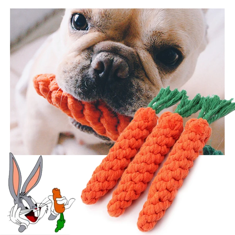 Carrot pet bite rope Dogs Pets Toys Bitten interactive toy Pet molars cotton rope Dog Toys For small/Large Dogs training toys
Carrot pet bite rope Dogs Pets Toys Bitten interactive toy Pet molars cotton rope Dog Toys For small/Large Dogs training toys