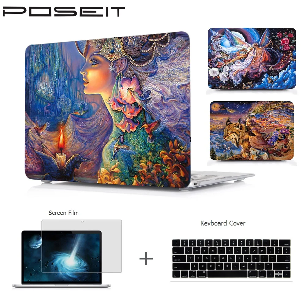 Plastic Hard Case Cover+Keyboard Cover+Screen Film For Macbook Air 11 13 Pro 13 15 Retina 12 13 15 Macbook TouchBar 13 15
Plastic Hard Case Cover+Keyboard Cover+Screen Film For Macbook Air 11 13 Pro 13 15 Retina 12 13 15 Macbook TouchBar 13 15